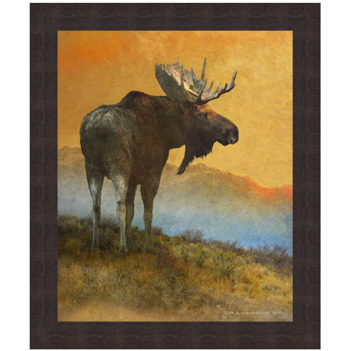 Sunset Moose Canvas Art