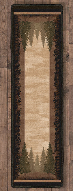 Tall Pine Woods Rug - 2 x 8