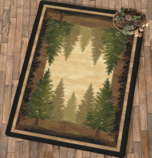 Tall Pine Woods Rug - 4 x 5