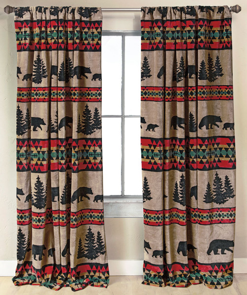 Taos Bear Plush Drapes