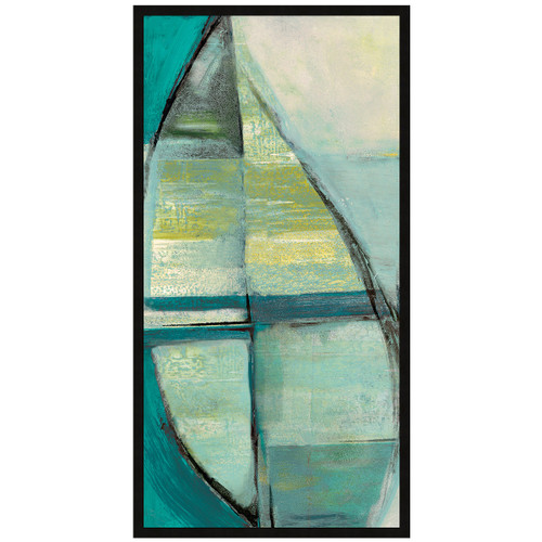 Teal Leaf II Canvas Art