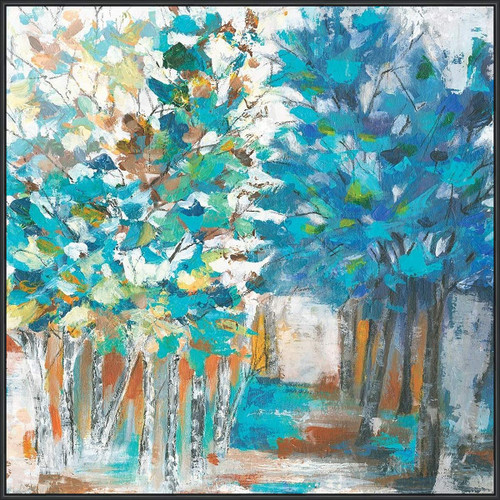 Teal Woods Canvas Art