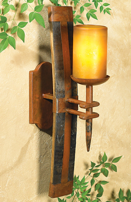 Tequila Barrel Wall Sconce