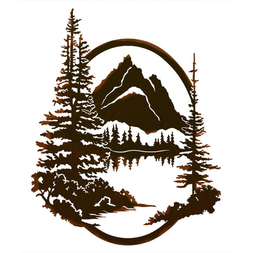 Tetons Lake Metal Wall Art