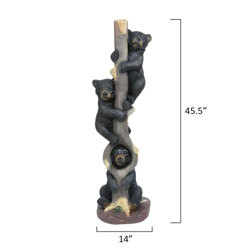 Three Bears in a Tree Sculpture - Large