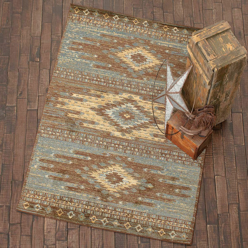 Three Spirits Blue Rug - 8 x 10