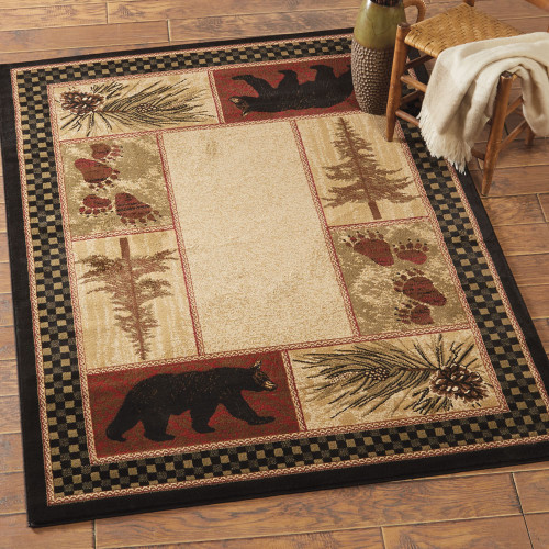 Timber Woods Bear Rug - 2 x 8