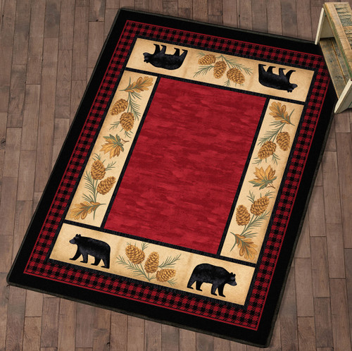 Timberland Bears Rug - 11 x 13