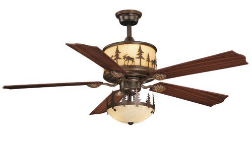 Timberland Ceiling Fan with Inverted Light