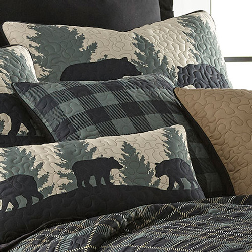 Timberland Plaid Bear Check Pillow