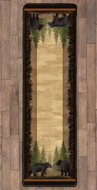 Timberline Bear Rug - 2 x 8