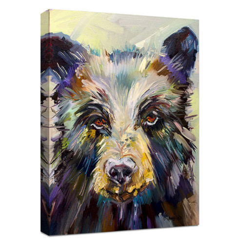 Tired Cub Wrapped Canvas