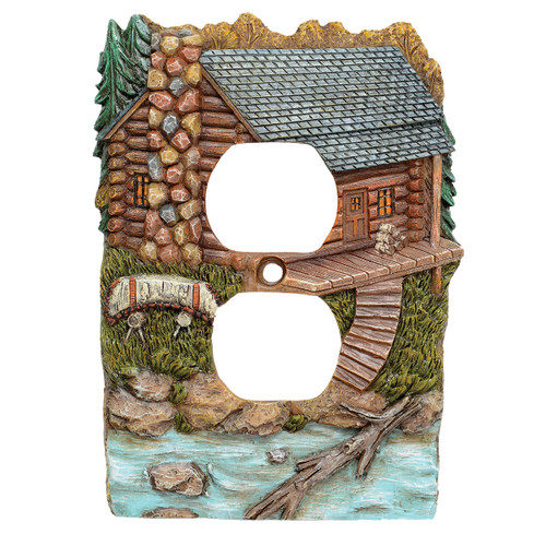 Tranquil Cabin Outlet Cover