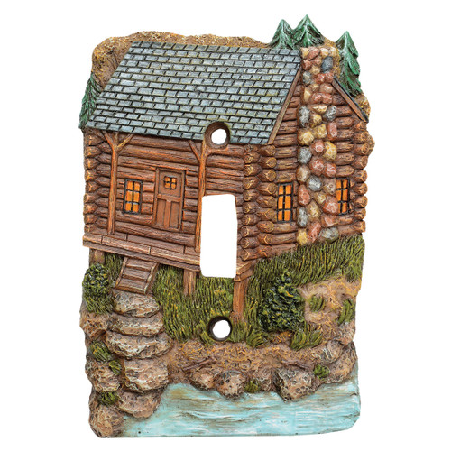 Tranquil Cabin Single Switch Cover