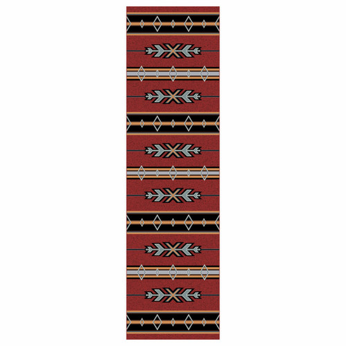 Tribal Fire Rug - 2 x 8