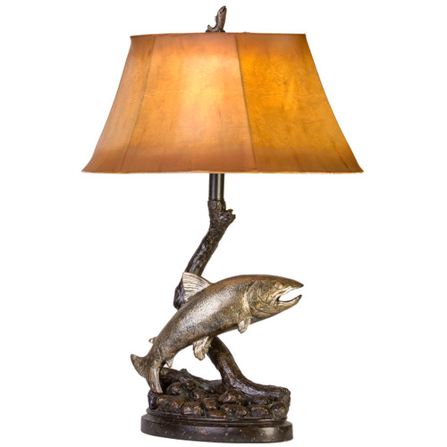 Trout Swim Table Lamp