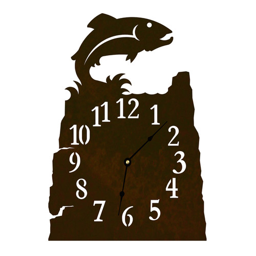 Trout Table Clock