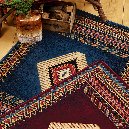 Tuscon Blue Rug - 5 x 8 - OUT OF STOCK UNTIL 07/14/2025