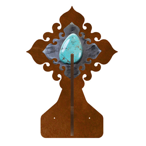 Turquoise Stone Double Hook