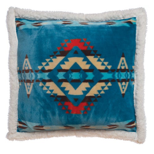Turquoise Ways Plush Pillow - OUT OF STOCK UNTIL 12/04/2025