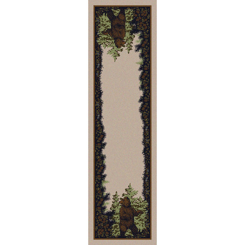 Twin Bears Rug - 2 x 8