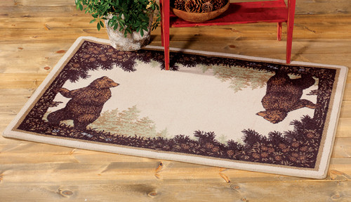 Twin Bears Rug - 8 x 11