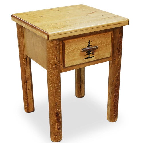 Rocky Mountain Log Nightstand