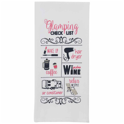 Upscale Camping Printed Dishtowels - Set of 6 - OVERSTOCK