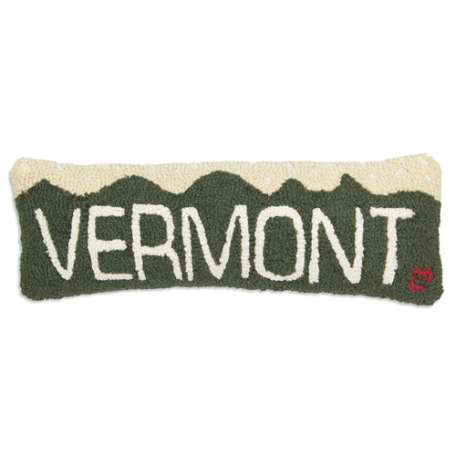 Vermont Hooked Wool Pillow