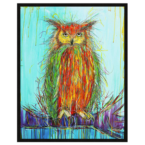 Vibrant Skies Owl Wall Art