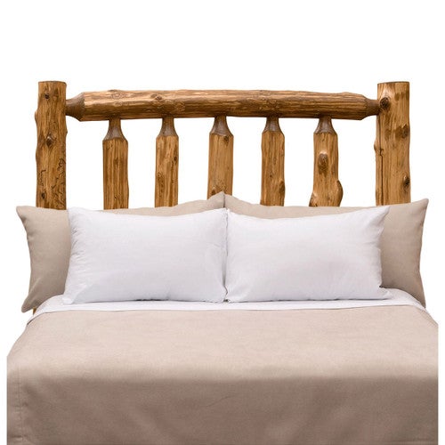 Vintage Cedar Log Headboard - Cal King