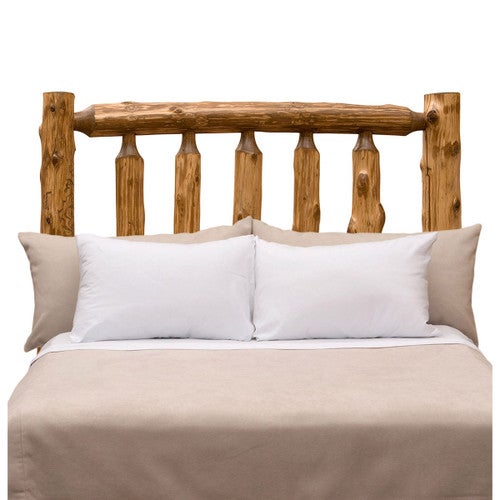 Vintage Cedar Log Headboard - King