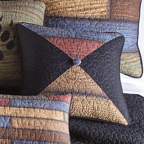 Vintage Woods Square Pillow