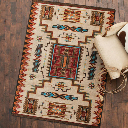 Vision Catcher Rust Rug - 11 x 13