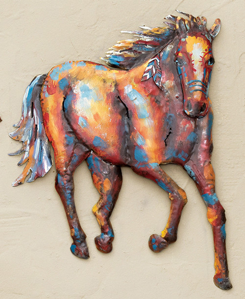 War Horse Metal Wall Art - Front