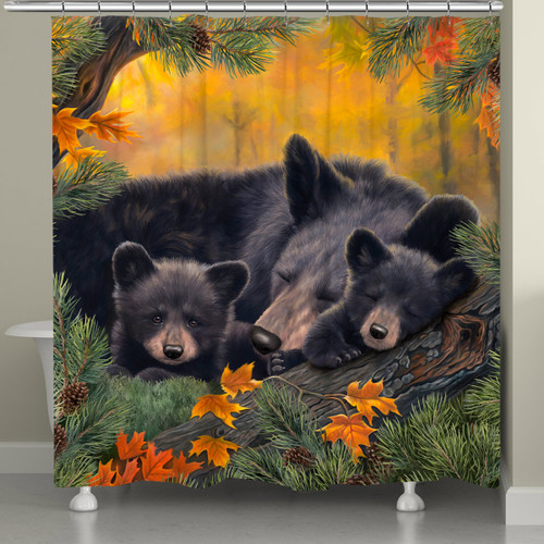 Warm Cozy Bears Shower Curtain