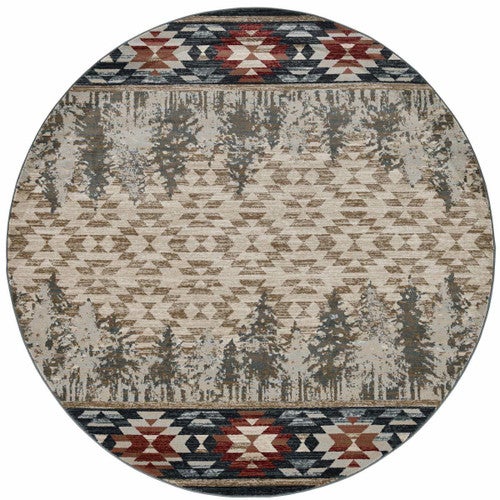 Wasatch Pines Rug - 8 Ft. Round - OUT OF STOCK UNTIL 04/03/2026
