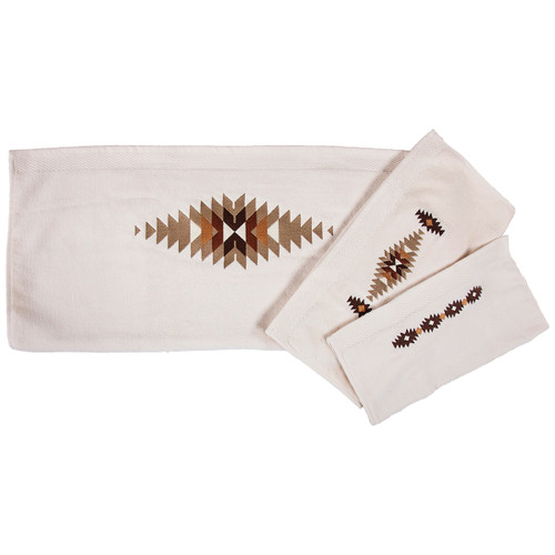 Washburn Embroidered Towel Set - Cream