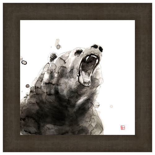 Watercolor Bear Framed Print