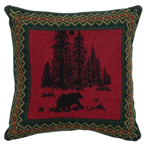Wooded River Bear 5 Euro Sham