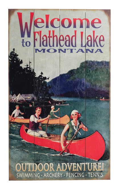 Welcome Canoe Camp Sign