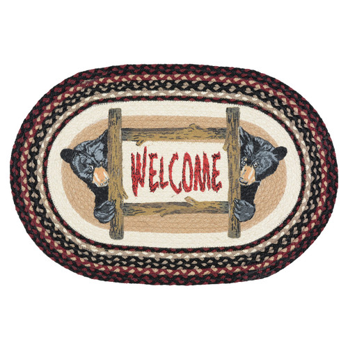Welcome Cub Braided Accent Rug
