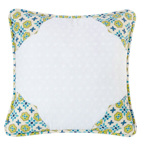 Western Spring Scalloped Accent Pillow