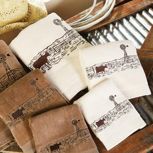 Western Visions Towel Set - Cream