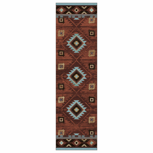 Whiskey River Rust Rug - 2 x 8