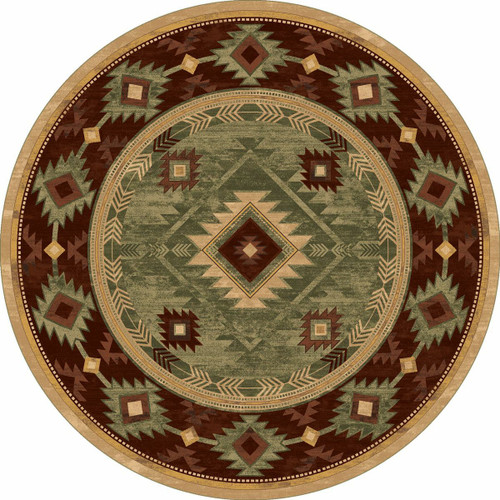Whiskey River Sage Rug - 8 Ft. Round