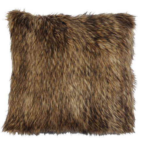 Whitebird Coyote Faux Fur Euro Sham