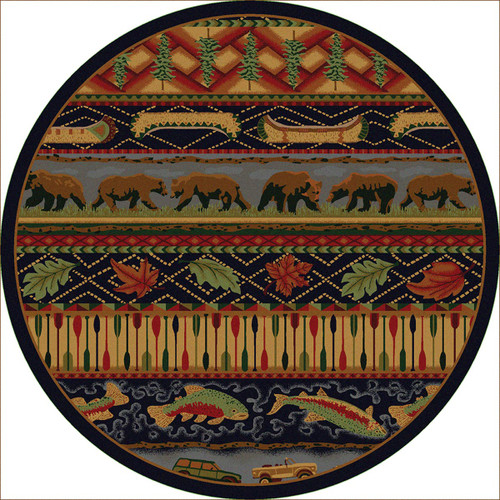 Wilderness Trek Rug - 8 Ft. Round