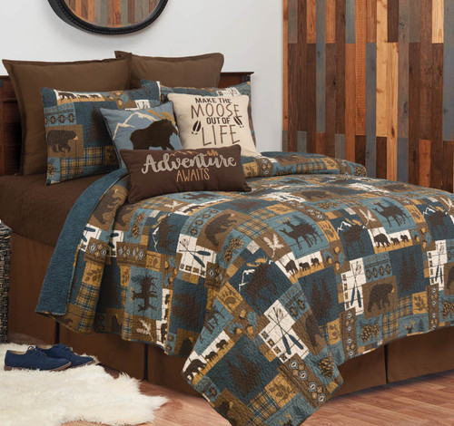 Wildlife Lakeside Trails Quilt Bed Set - Full/Queen - OUT OF STOCK UNTIL 04/22/2025