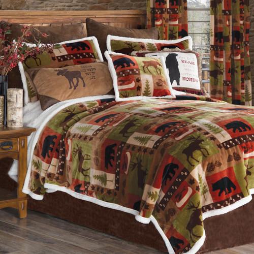 Wildlife Patch Plush Bed Set - King - OUT OF STOCK UNTIL 05/23/2025
